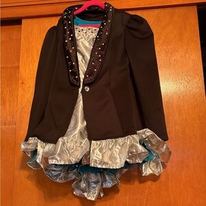 Kids Black and Silver Costume for quick change. 3 outfits in one.